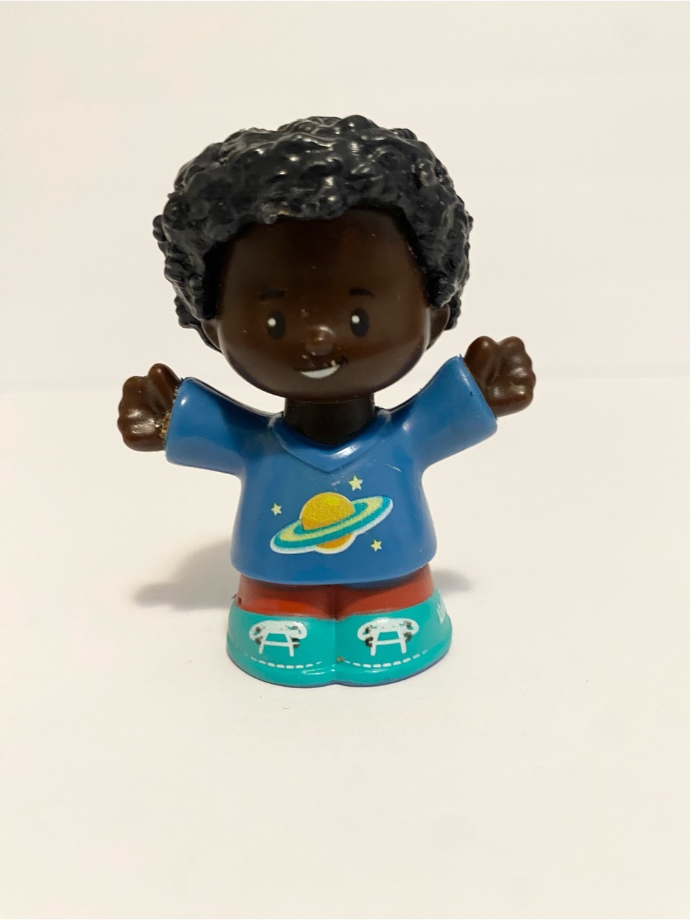 Little People Camping PJs Boy Figure Dark Skin Dollhouse Fisher Price 4/$20 🛑